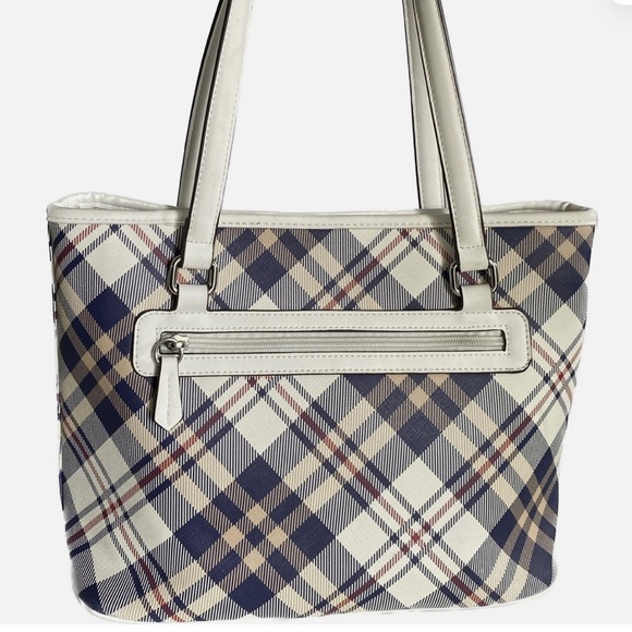 Giani Bernini Saffiano Plaid Tote NWT - Picture 2 of 11